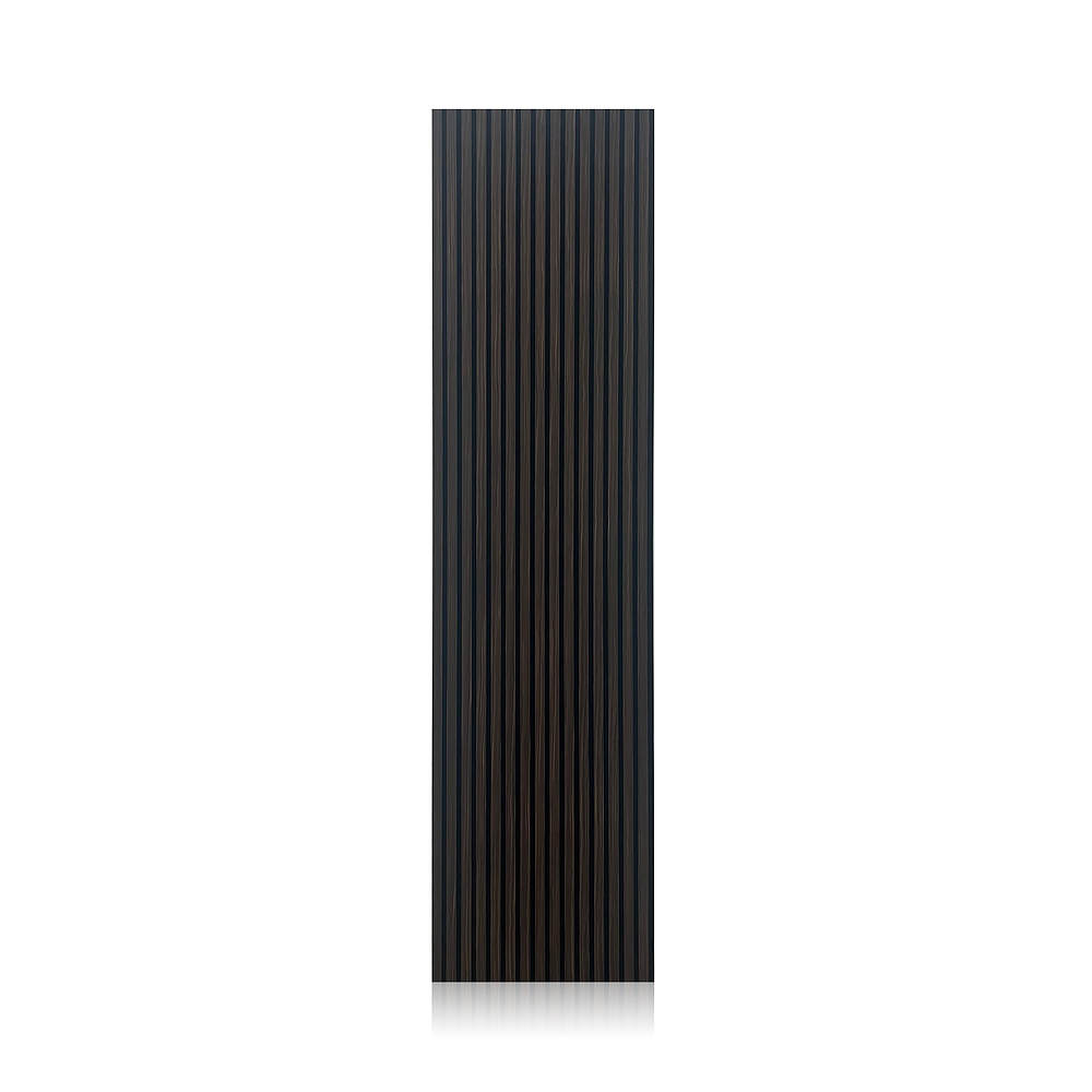 000dark smoke oak Soundproof Wooden Slat Acoustic Panels